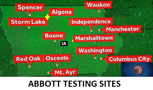 13 testing sites