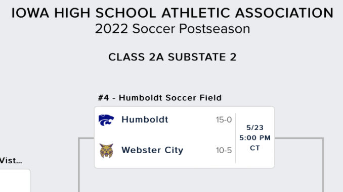 Humboldt vs Webster City 5-23-2022
