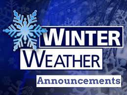 WEATHER ANNOUCEMENT