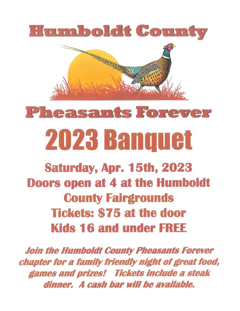 Humboldt County Pheasants 2023 Banquet