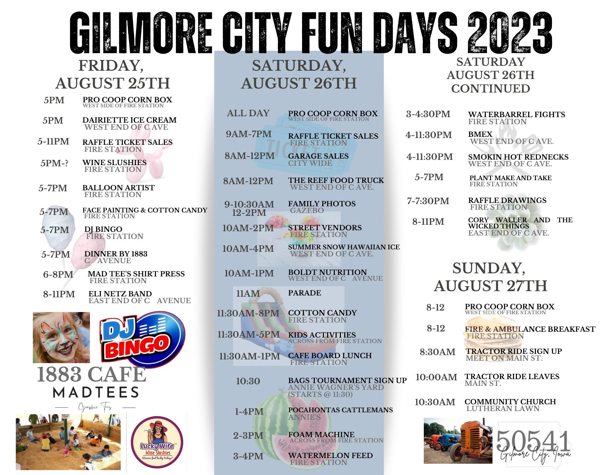 Gilmore City Fun Day's