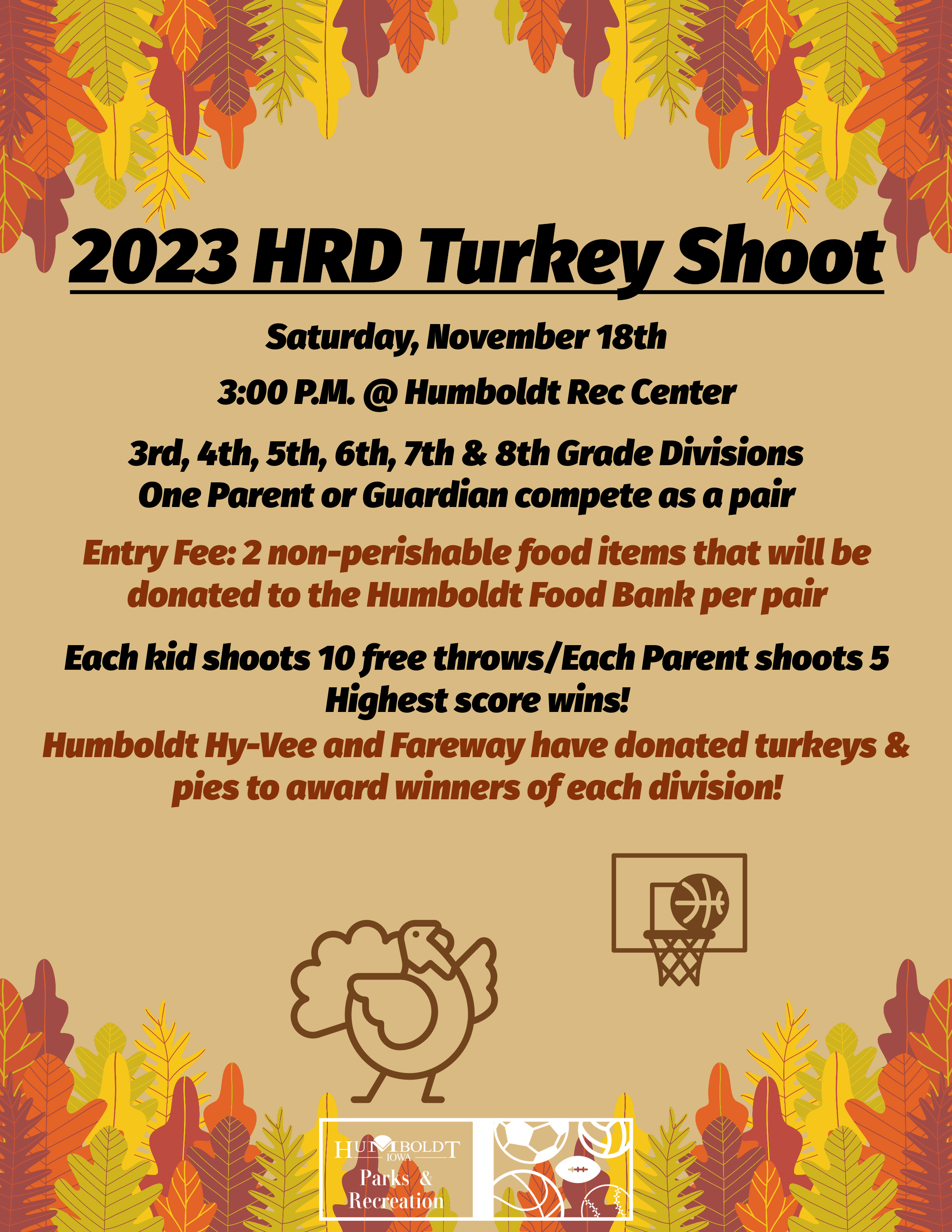 2023 Humboldt Rec Department Turkey Shoot