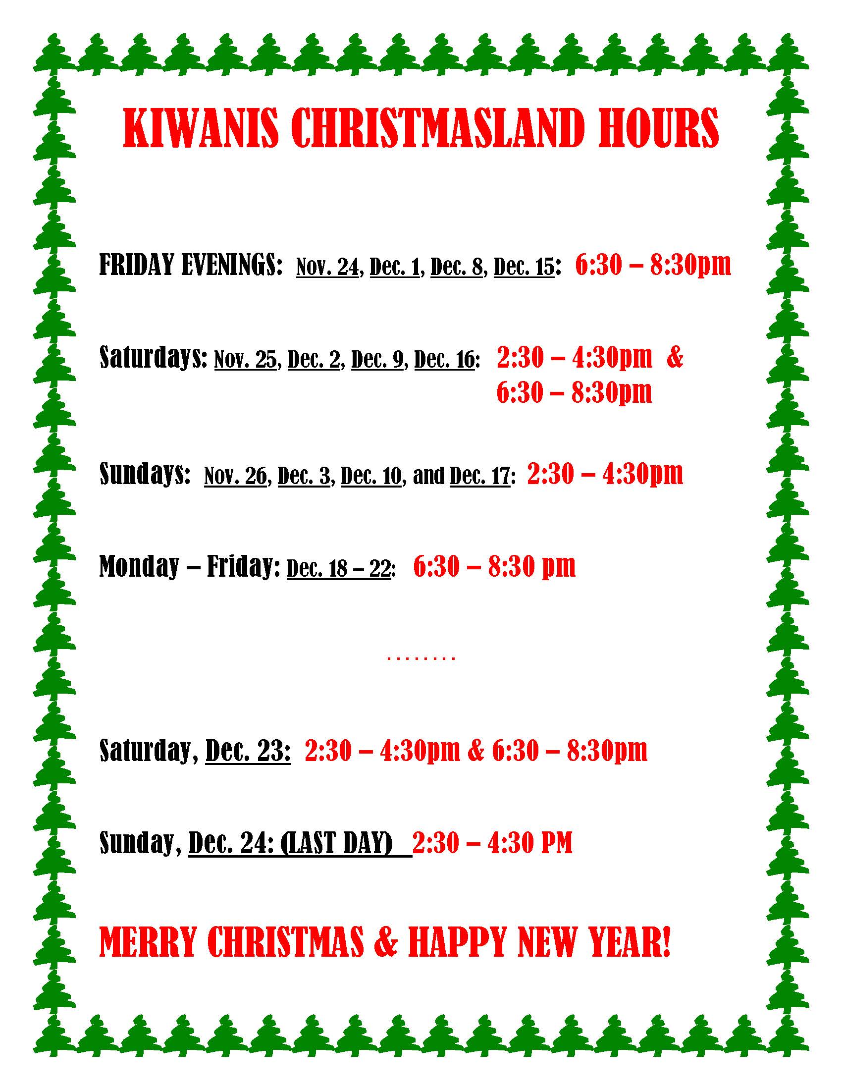 Kiwanis Christmasland