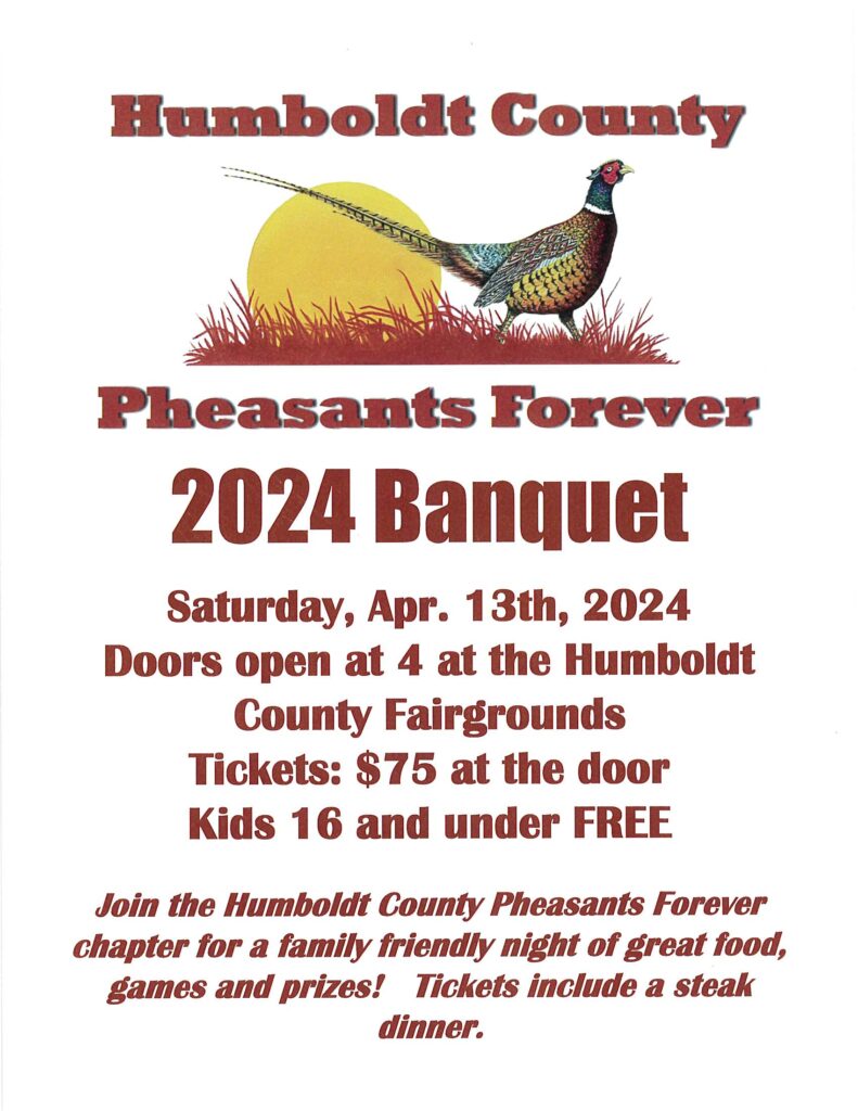 Humboldt County Pheasants Forever 2024 Banquet