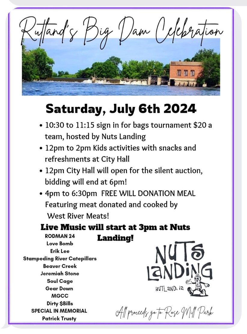 RUTLAND'S BIG DAM CELEBRATION