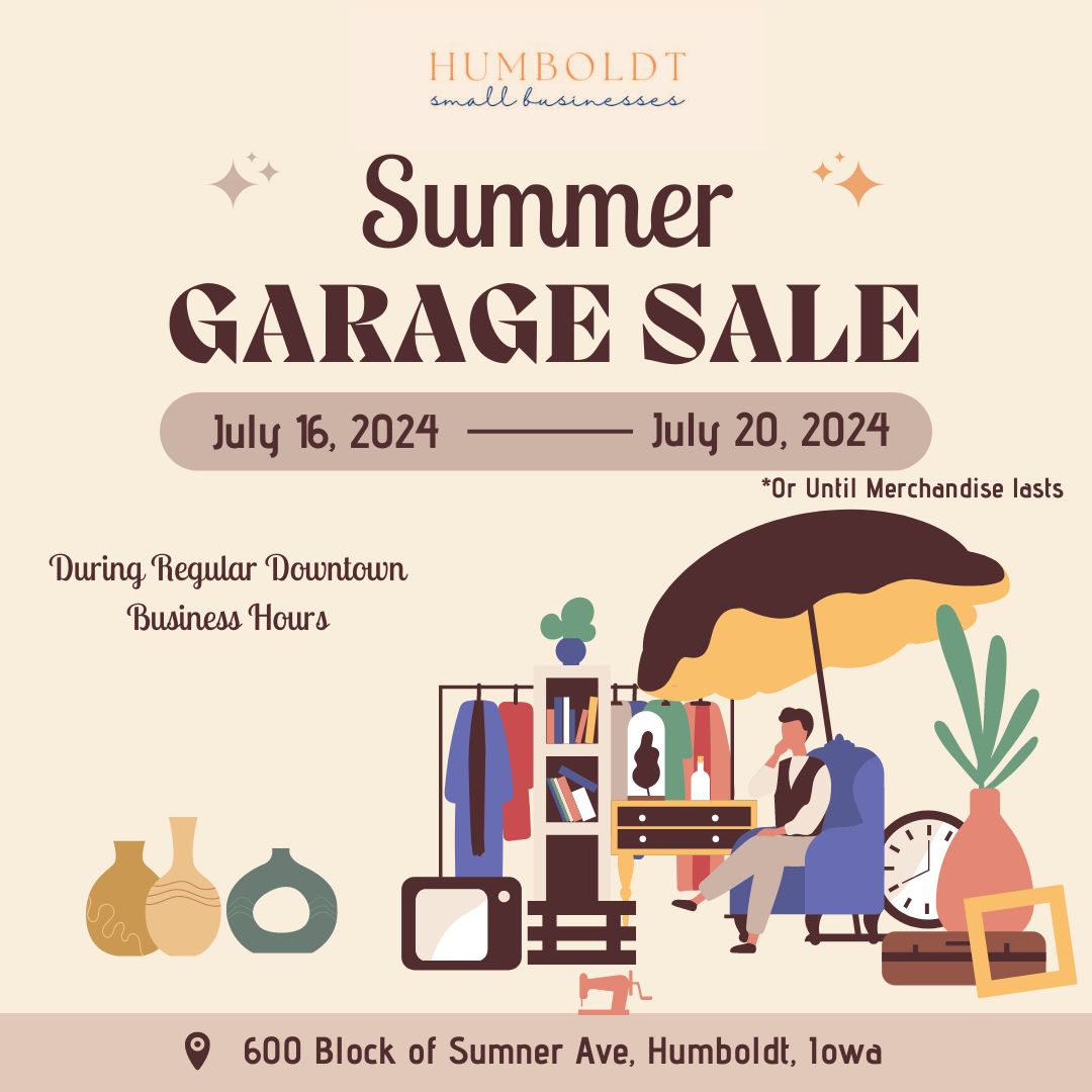 Humboldt Small Business Summer Garage Sale