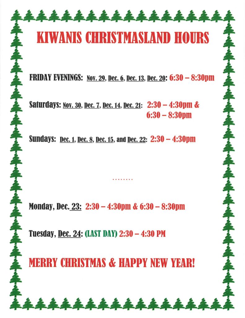 Kiwanis Christmasland