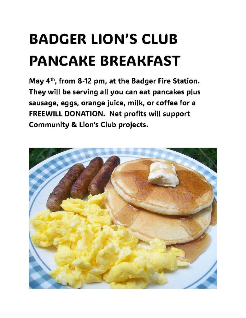 Badger Lion's Club @ Badger Fire Station