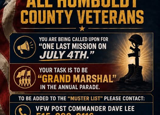 ATTENTION ALL HUMBOLDT COUNTY VETERANS