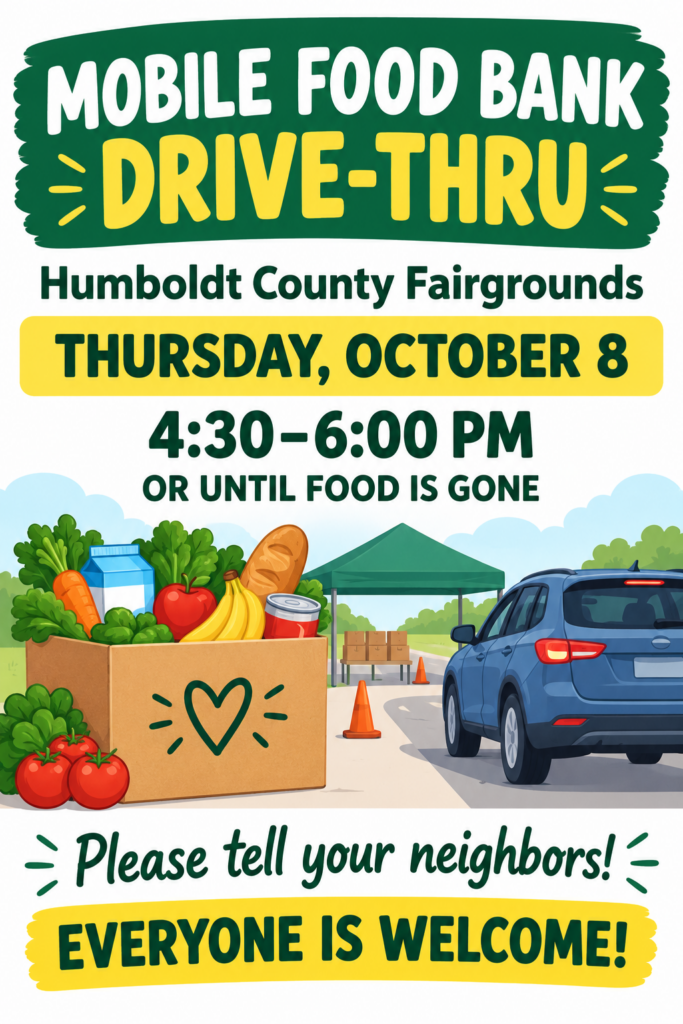 Mobile Food Bank Drive-Thru @ Humboldt County Fairgrounds
