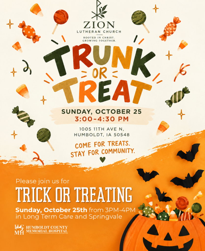 ZION LUTHERAN TRUNK OR TREAT, AND LONG TERM CARE AND SPRINGVALE TRICK OR TREAT @ ZION LUTHERAN CHURCH AND HCMH LONGTERM CARE & SPRINGVALES'S